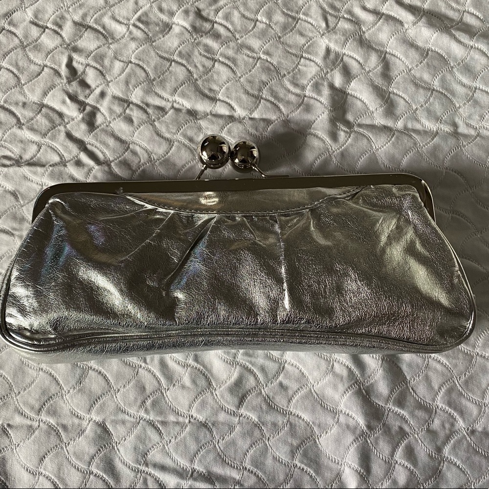 Aldo Silver Clutch